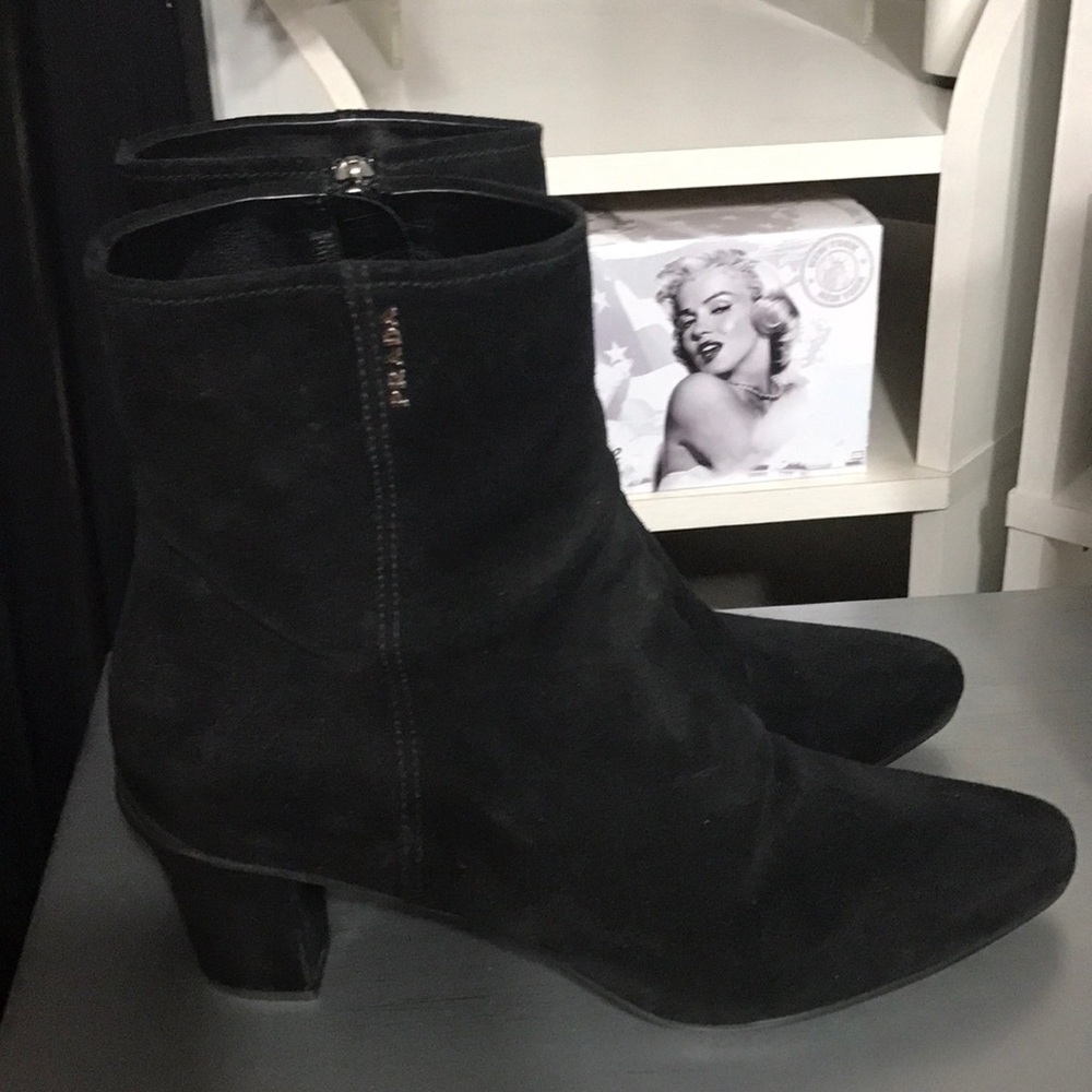 Prada black Suede boots EU 40 US 9.5